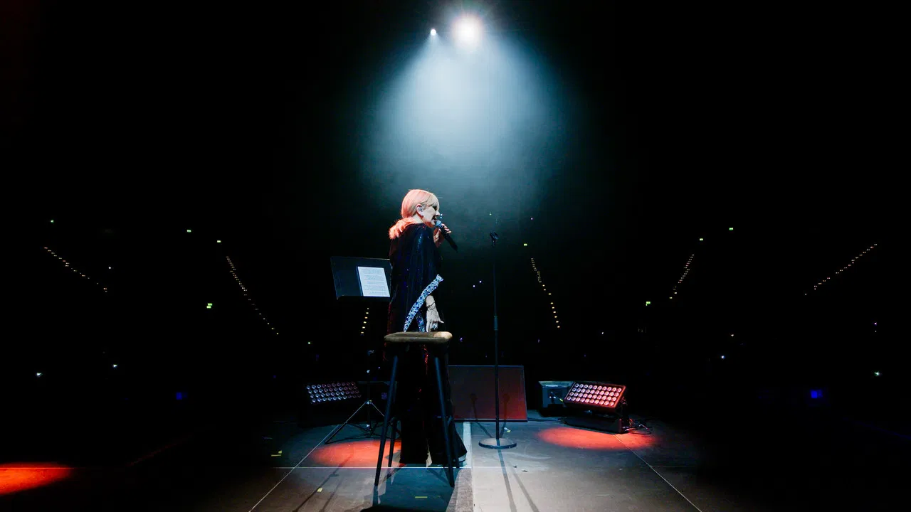 Googoosh: Made of Fire backdrop