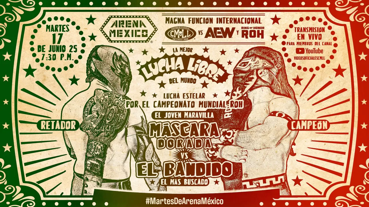 CMLL Martes Populares - CMLL vs. AEW/ROH backdrop