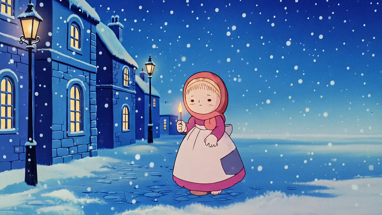 The Little Match Girl backdrop