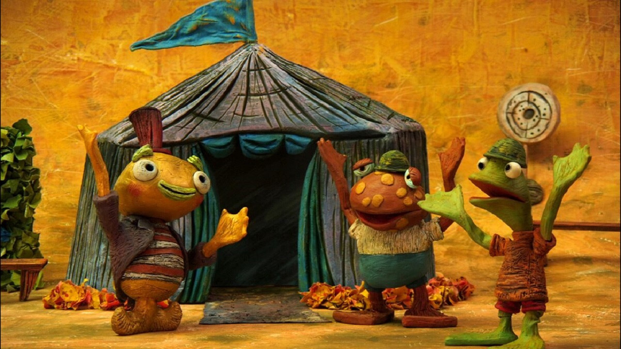 Karlík, zlatá rybka backdrop