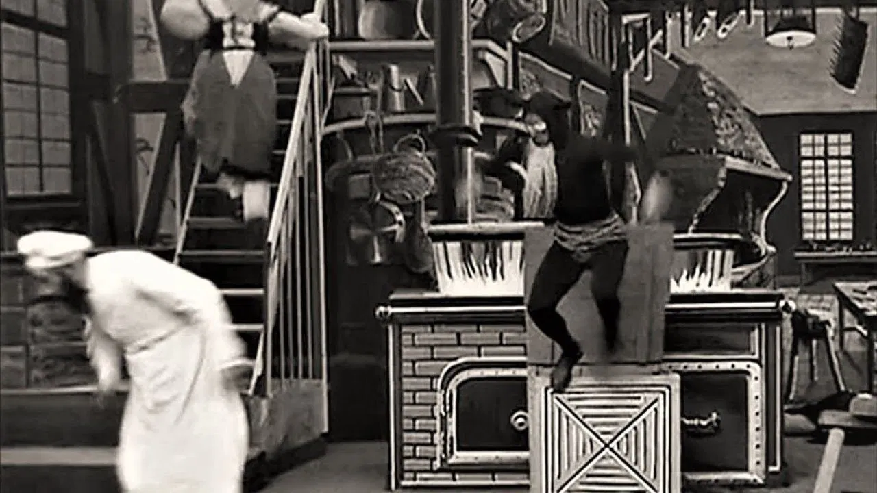 The Cook in Trouble backdrop