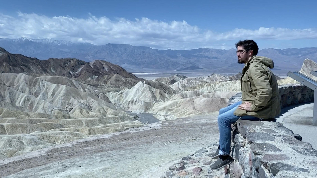 It's a Zabriskie, Zabriskie, Zabriskie, Zabriskie Point backdrop