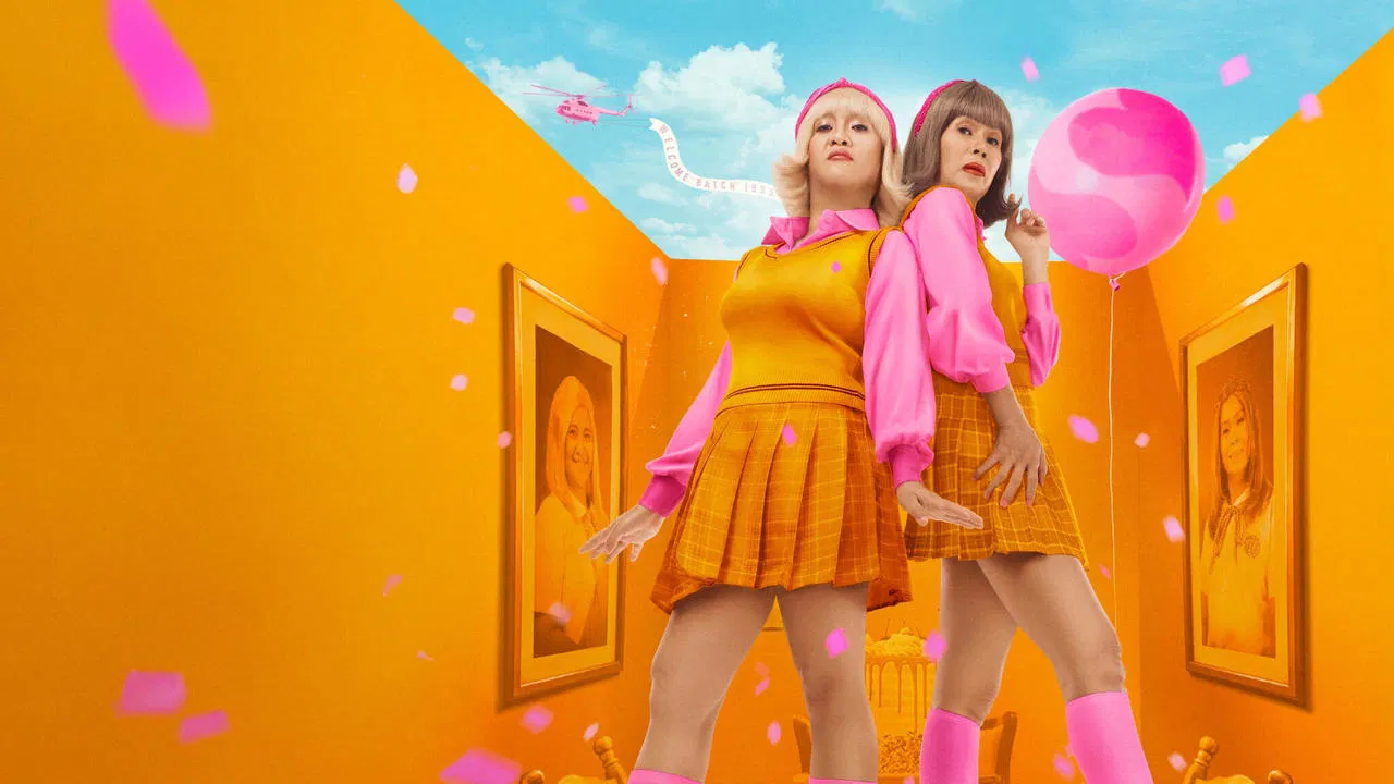 Becky and Badette backdrop