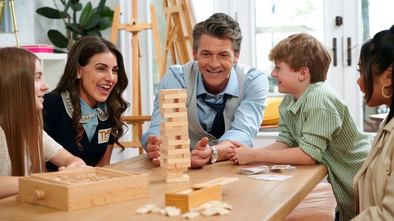 A Match in Manhattan backdrop