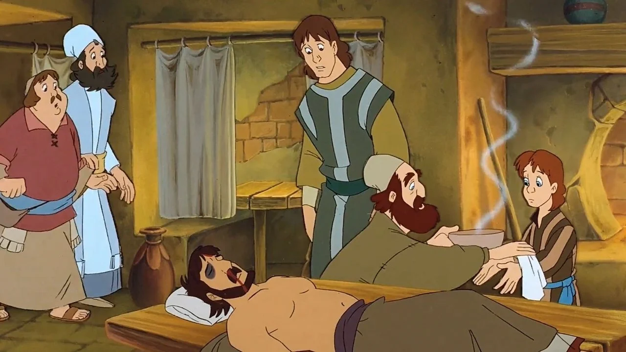 The Good Samaritan backdrop