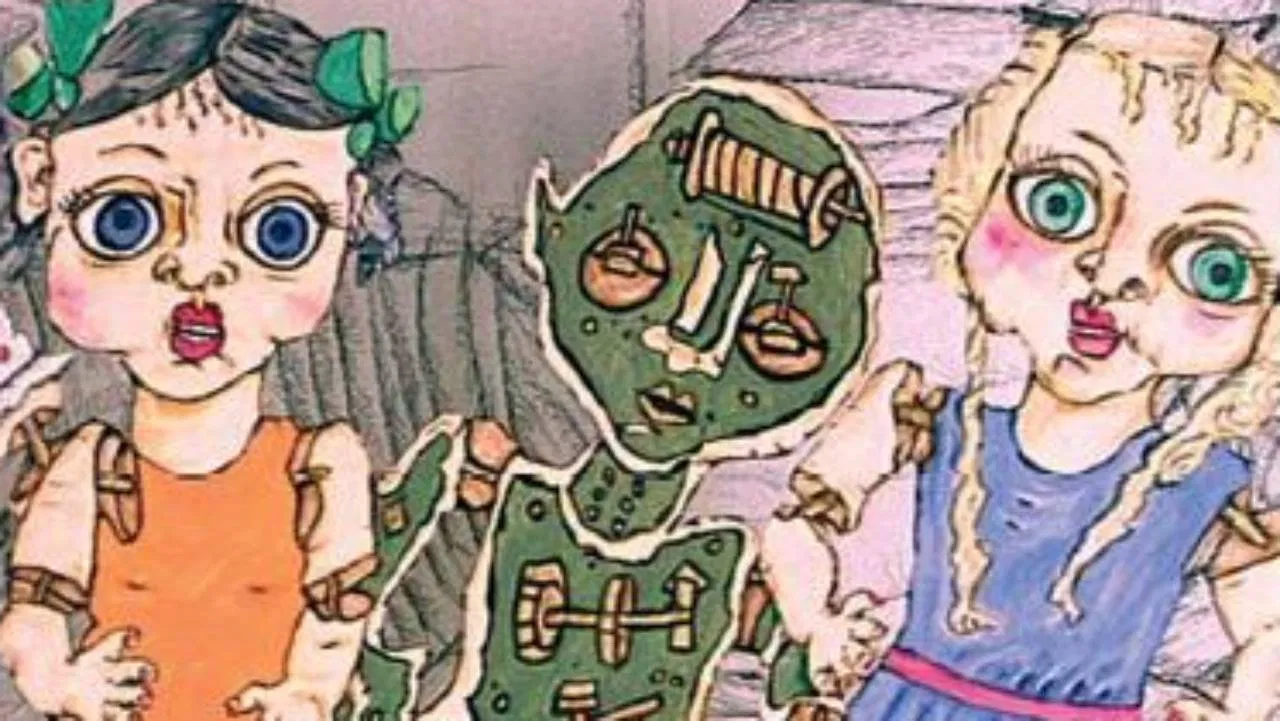 In an Alien Time backdrop