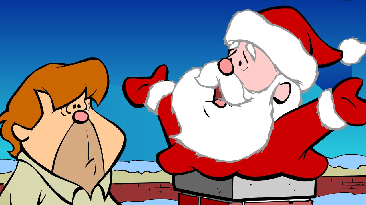 Up on the Housetop backdrop