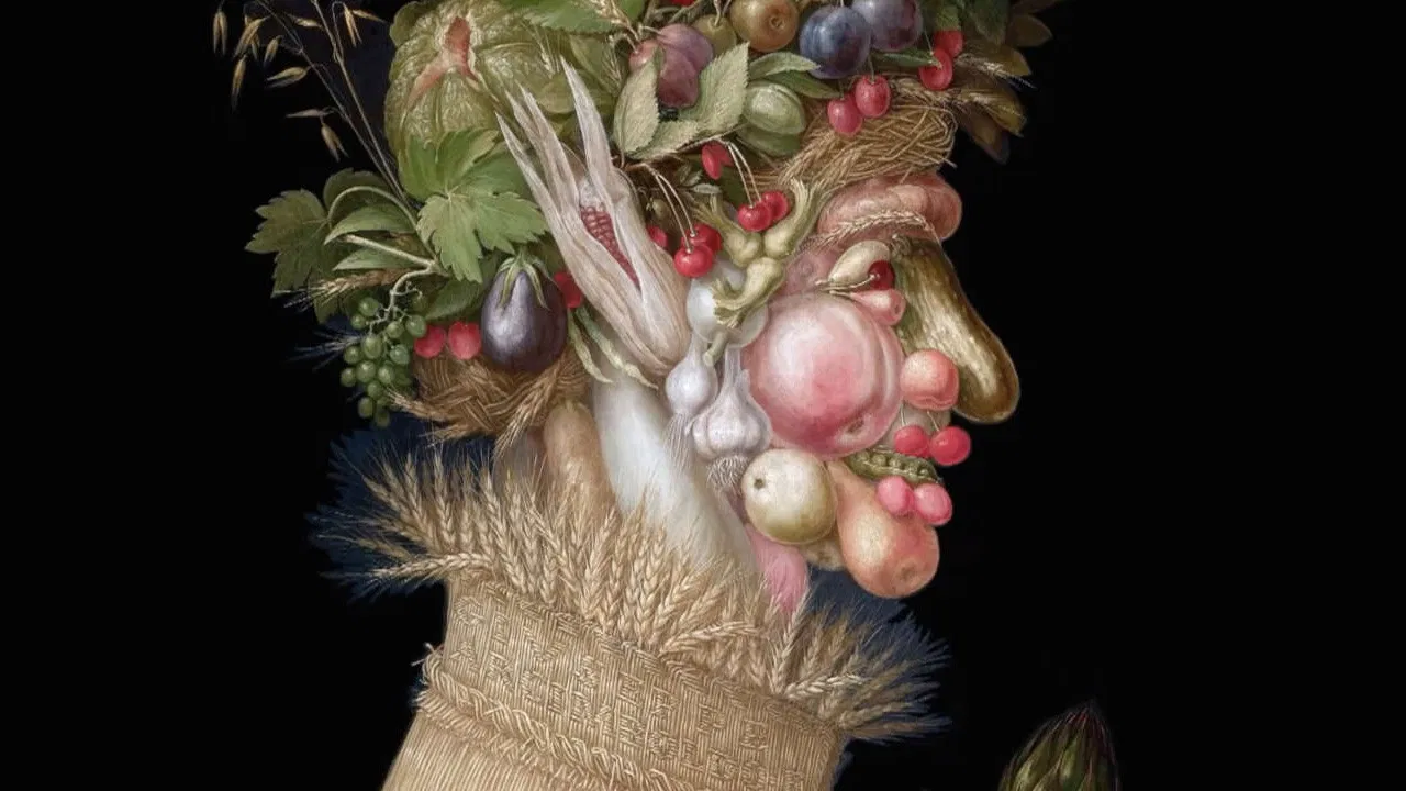 Arcimboldo - Portrait Of An Audacious Man backdrop