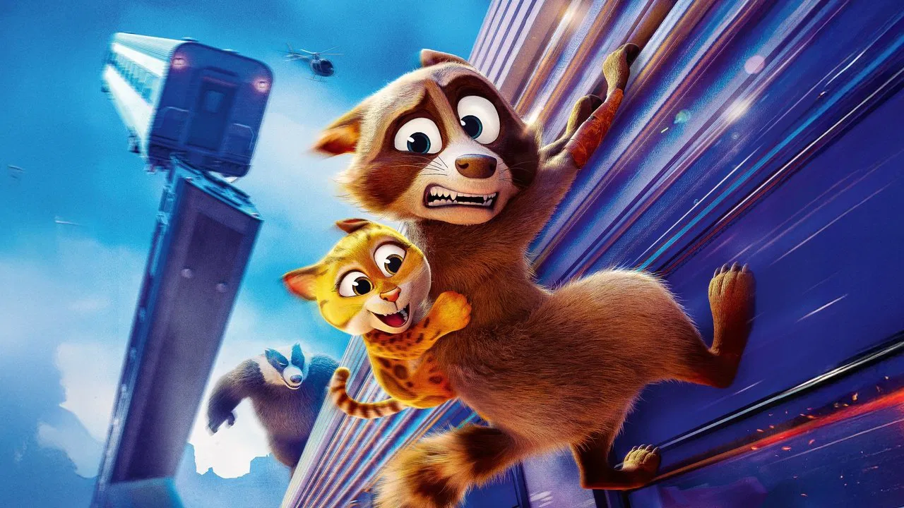 Pets on a Train backdrop