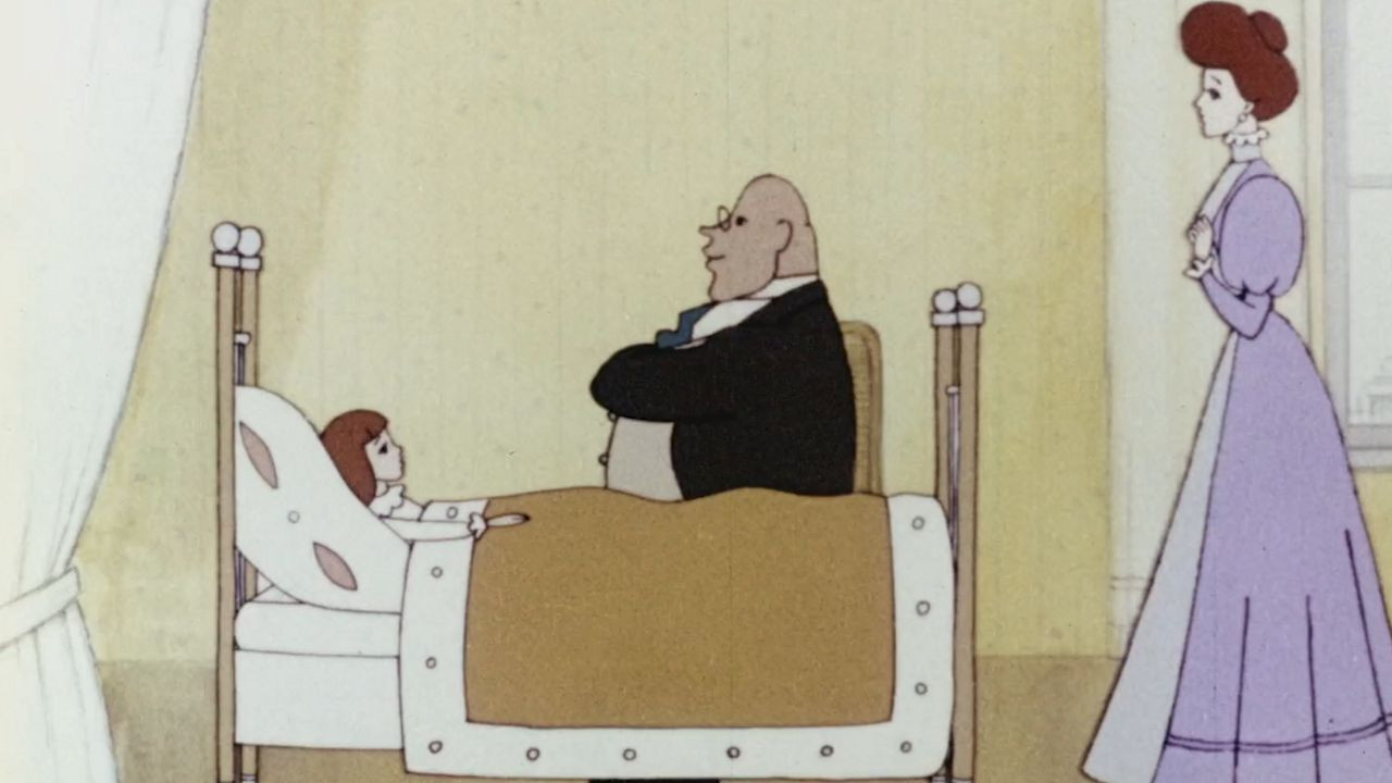 A Girl and an Elephant backdrop