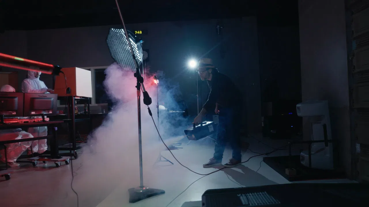 The Making of The Program backdrop