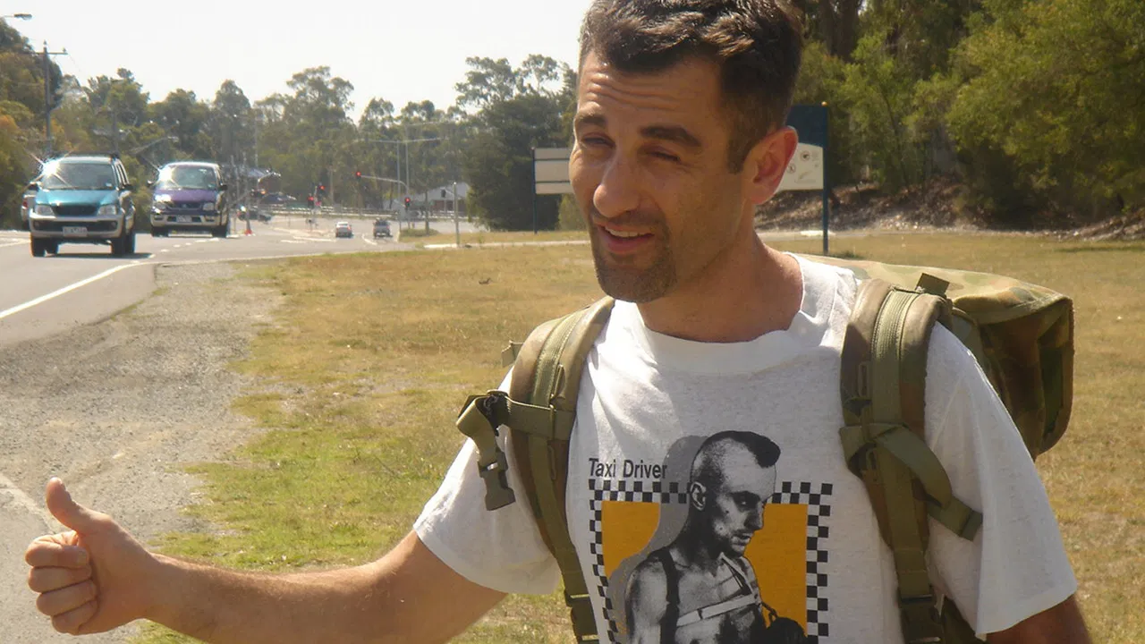 Garth Goes Hitch-Hiking backdrop