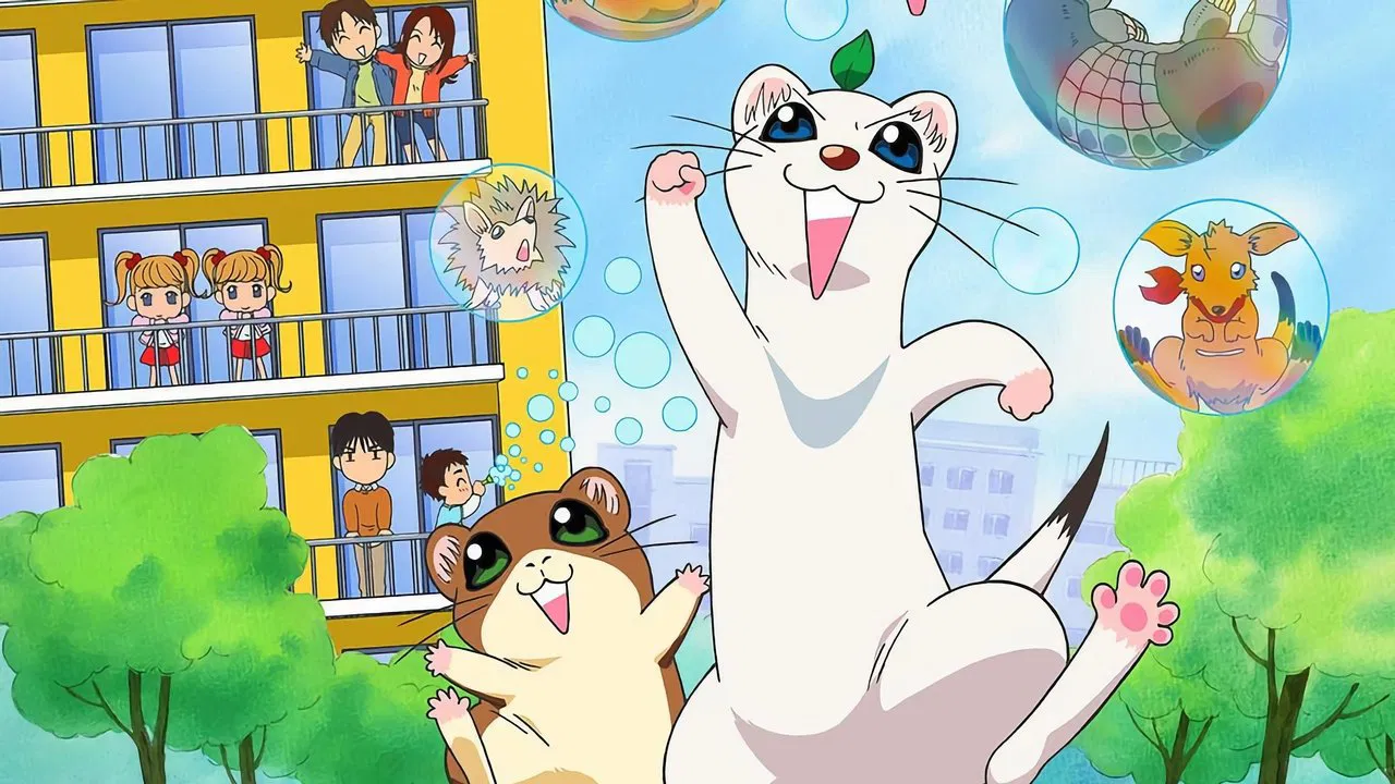 Shiawase Apartment's Okojo-san backdrop