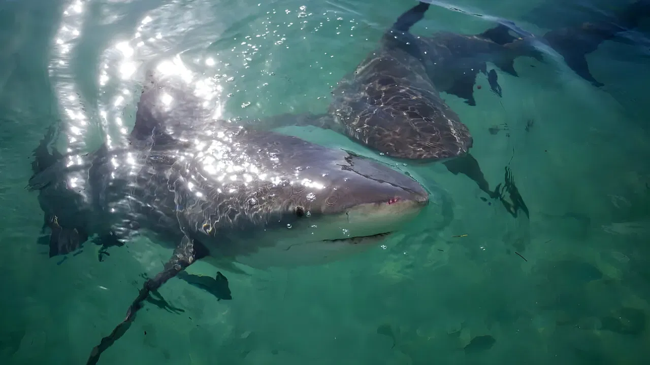 Jungle Shark backdrop