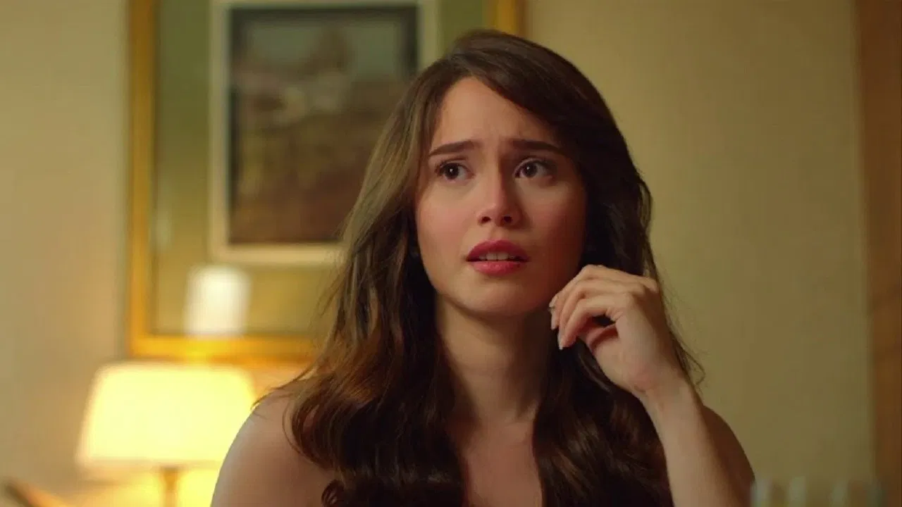 The Girl in the Orange Dress backdrop