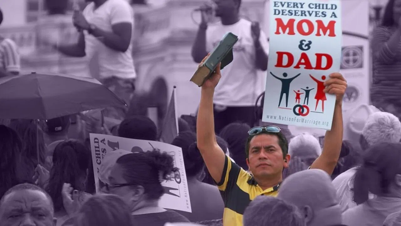 Faith and Gay Fear backdrop