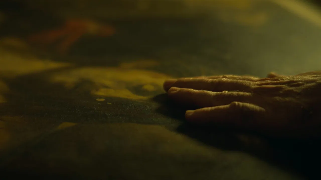 The Sleeper. The Lost Caravaggio backdrop