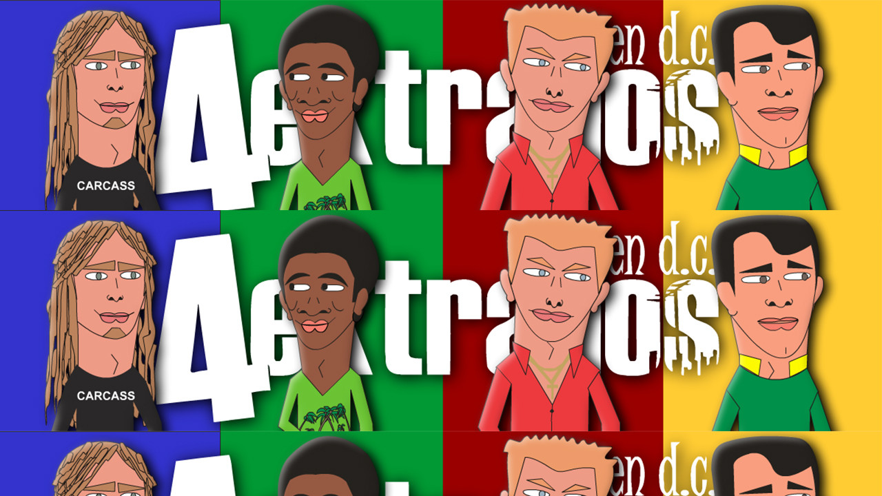 4 EXTRAÑOS EN DC backdrop