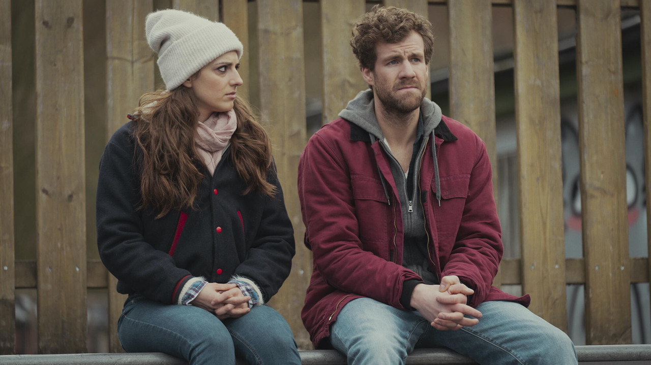 Over Christmas backdrop