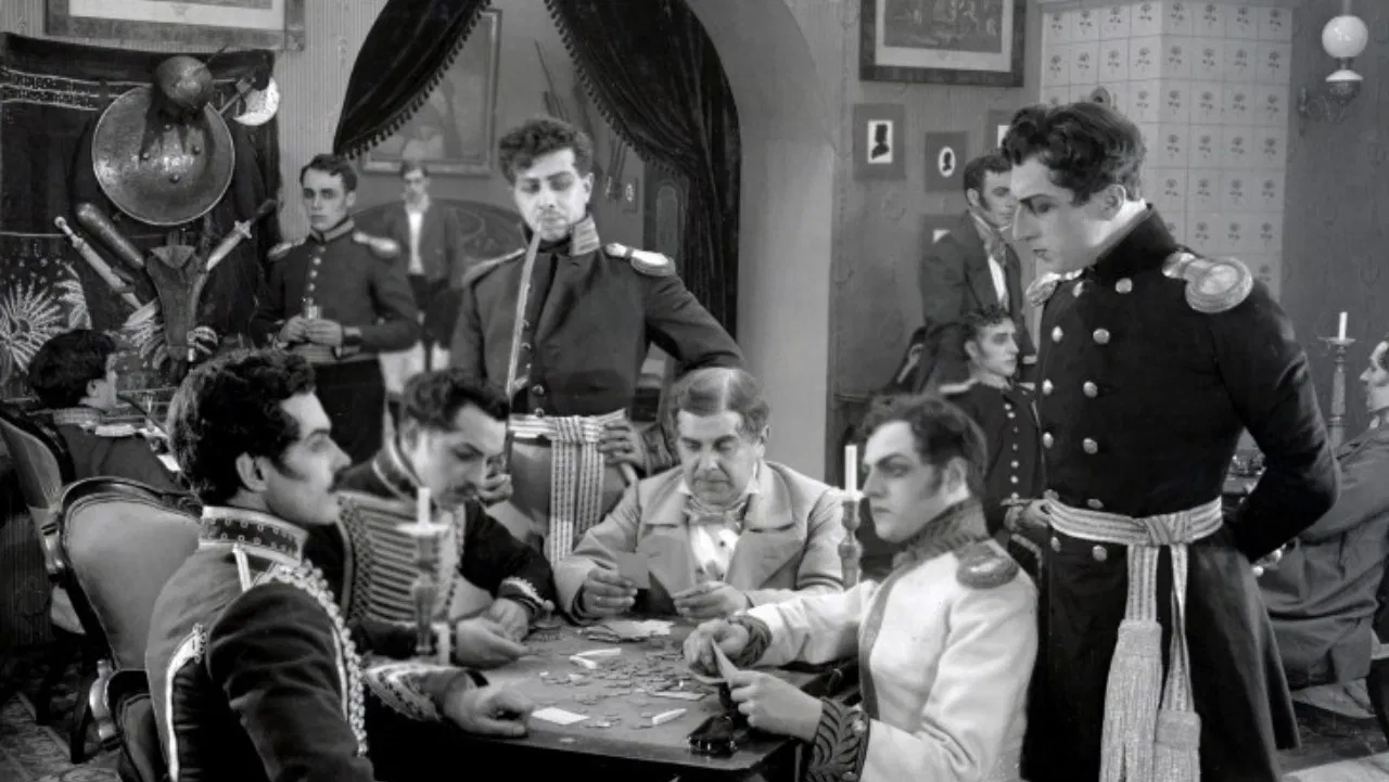 The Queen of Spades backdrop