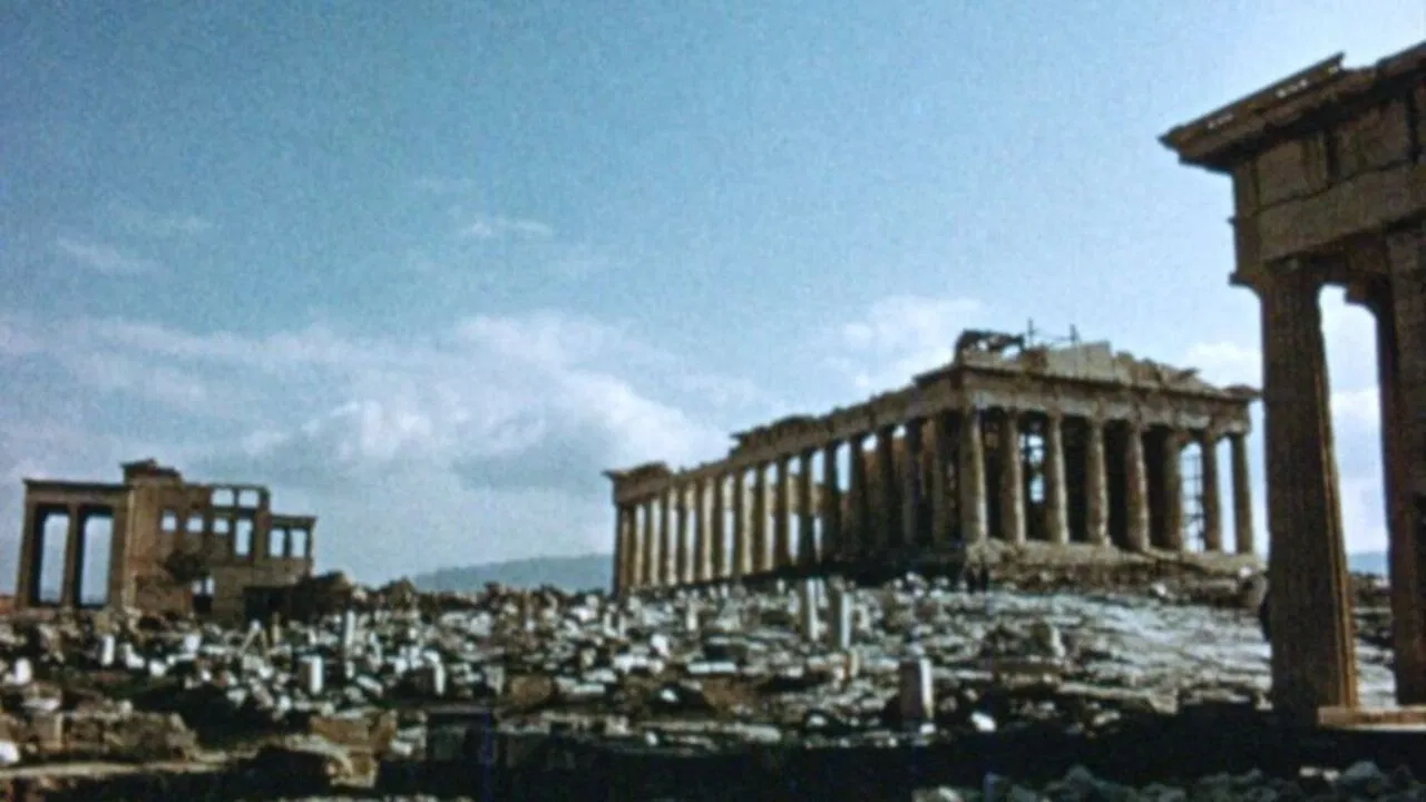 Acropolis of Athens backdrop