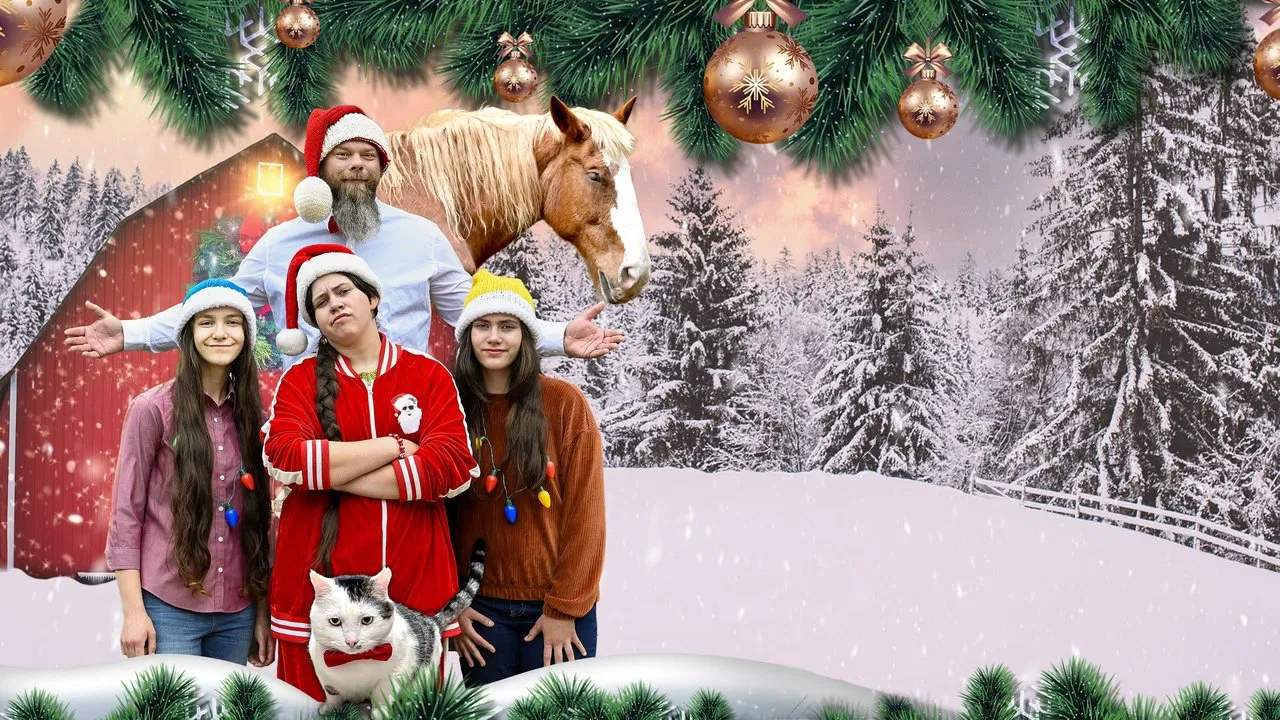 Parents for Christmas backdrop