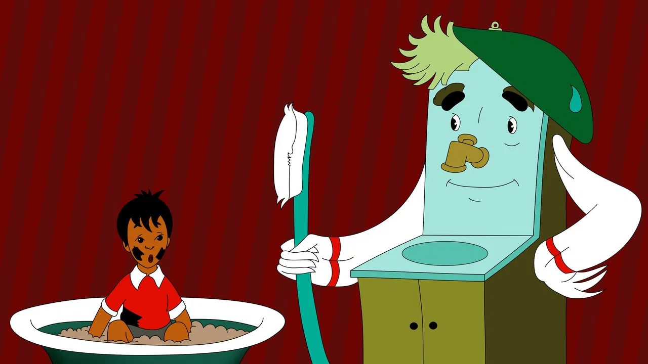 Wash-'em-Clean backdrop