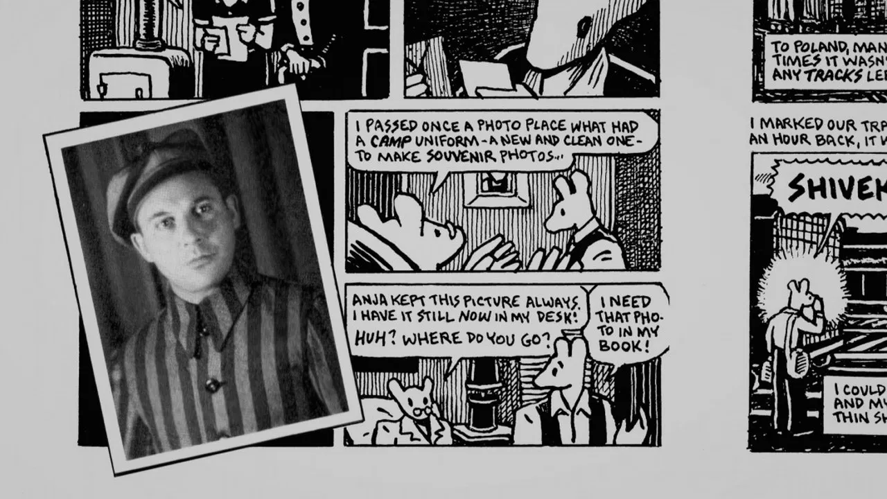 The Hell of Auschwitz: Maus by Art Spiegelman backdrop