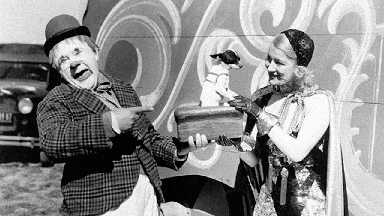 The Circus Queen Murder backdrop