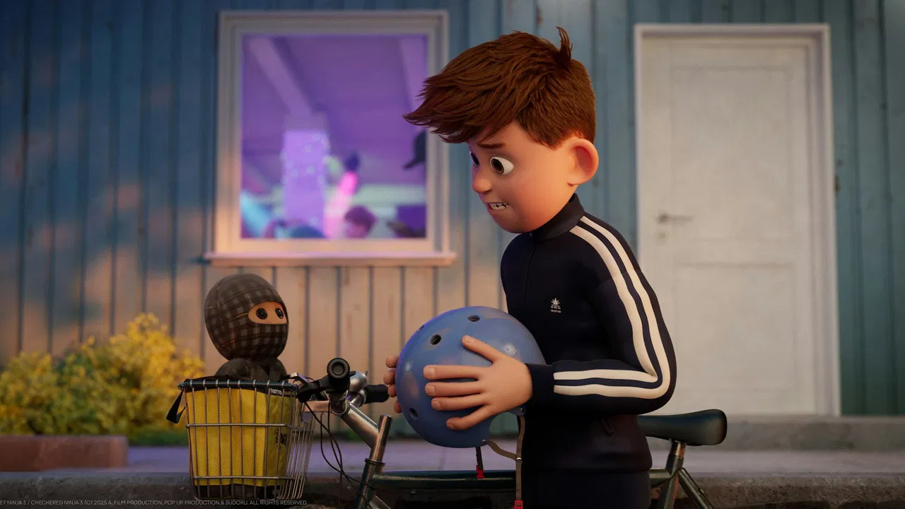 Checkered Ninja 3 backdrop