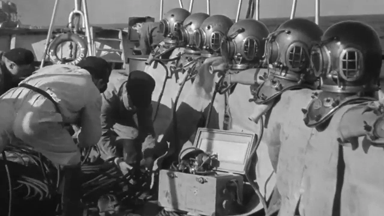 Men in the Deep backdrop