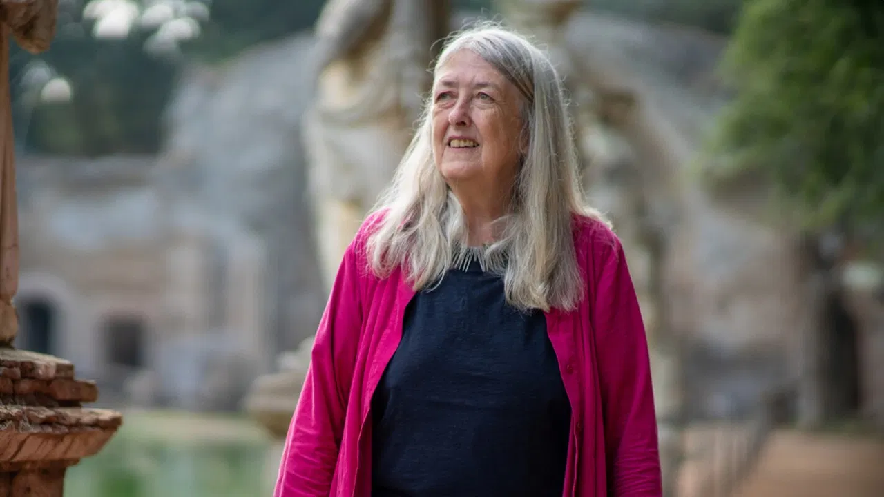 Meet the Roman Emperor with Mary Beard backdrop