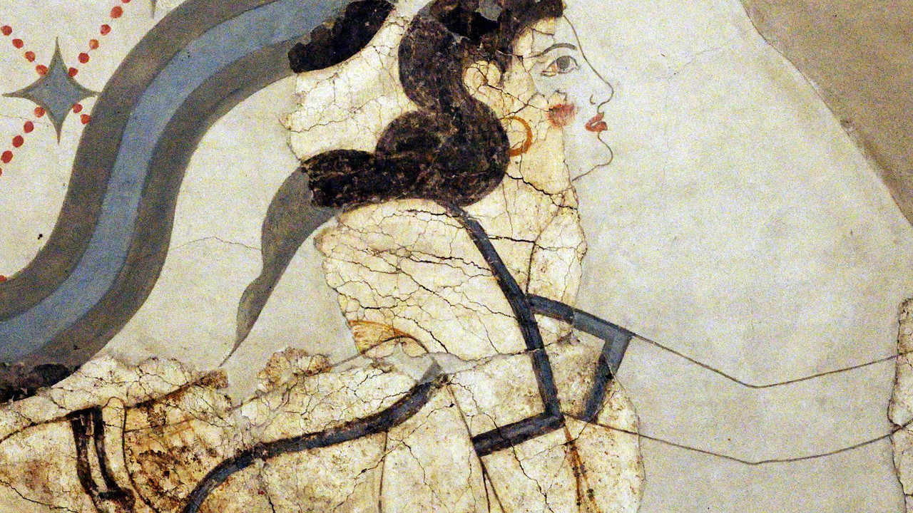 The secret of Santorini backdrop