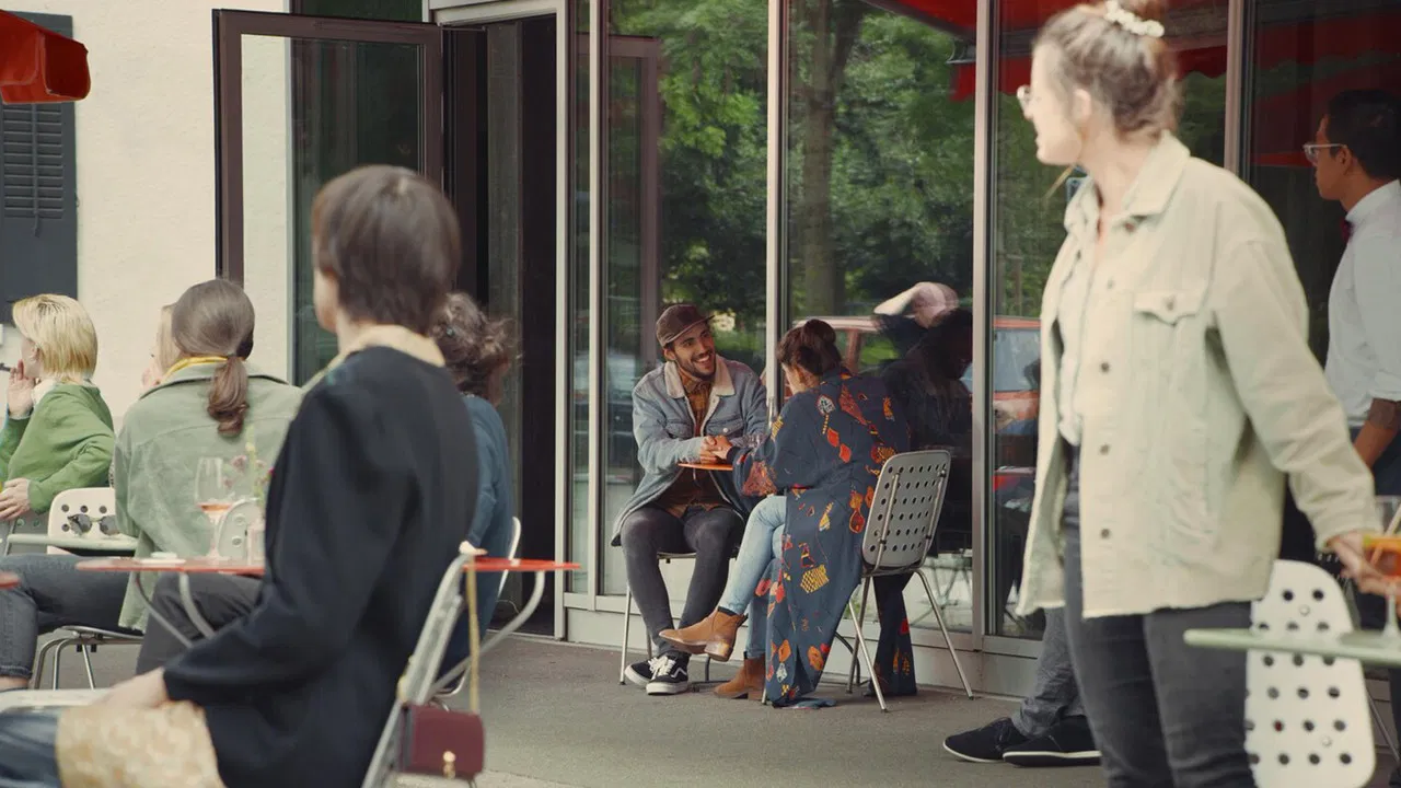 People on Saturday backdrop