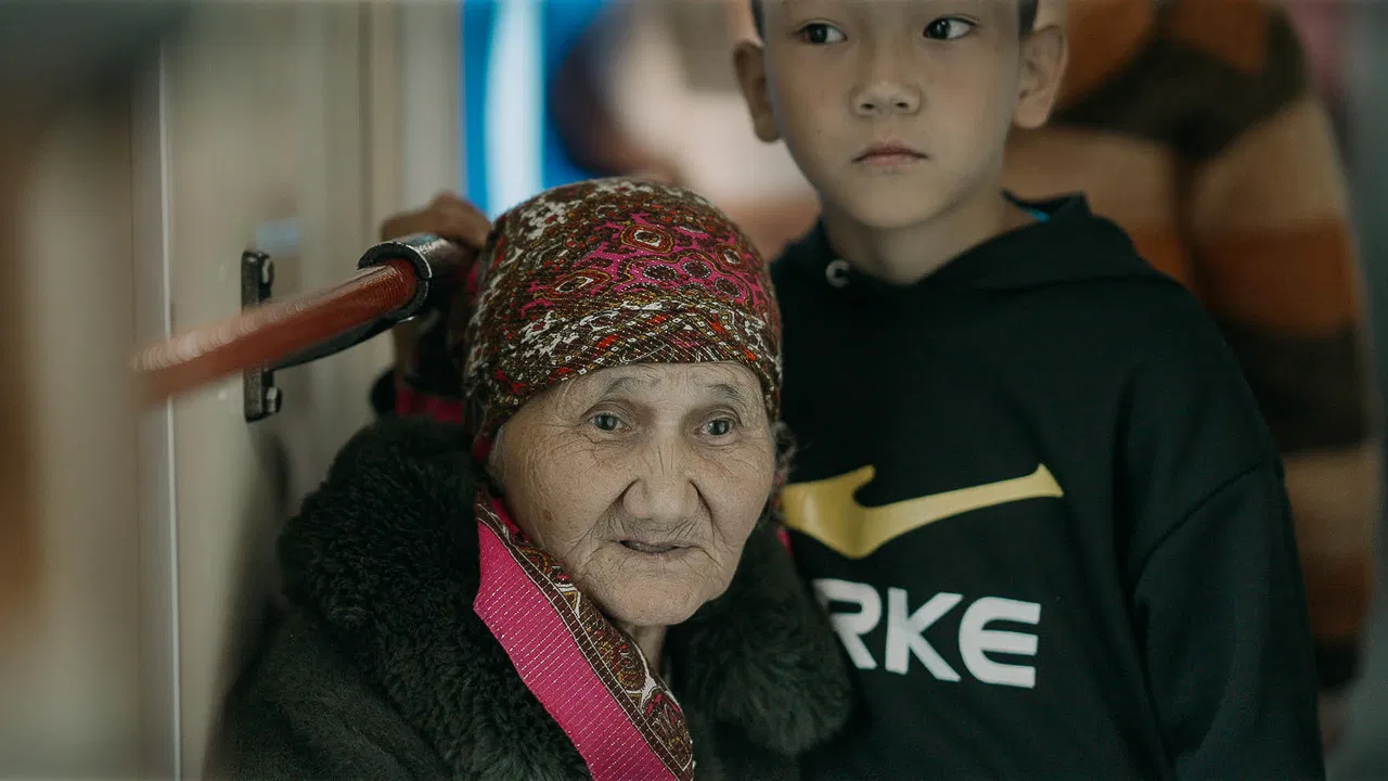 Healthy Kazakhstan backdrop