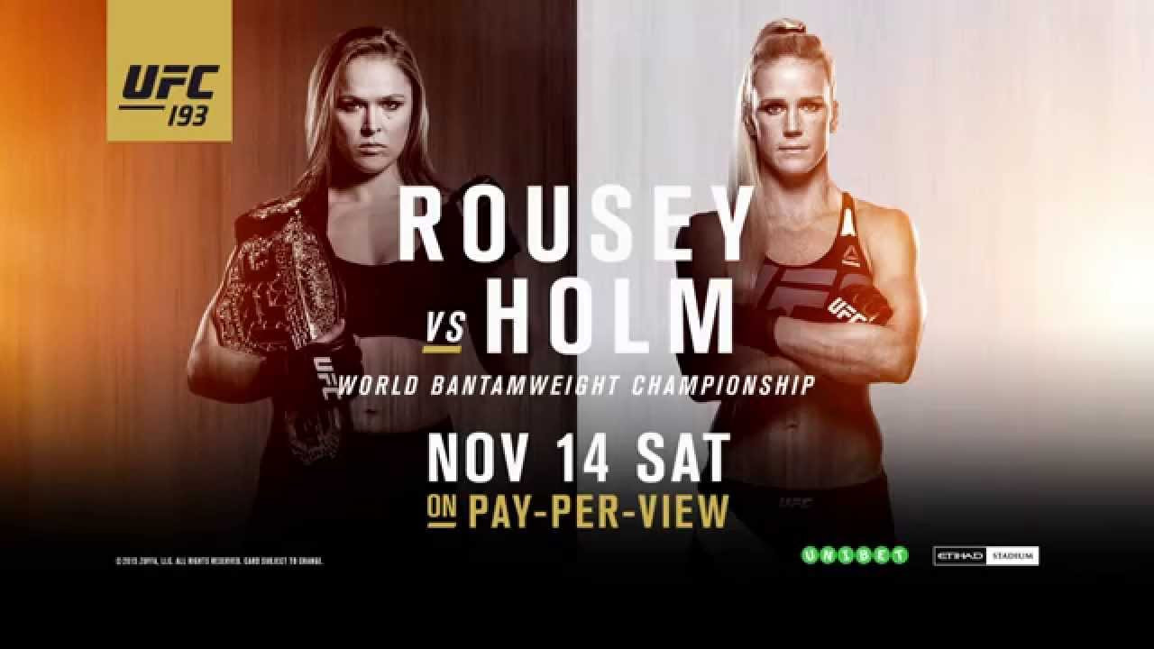 UFC 193: Rousey vs. Holm backdrop
