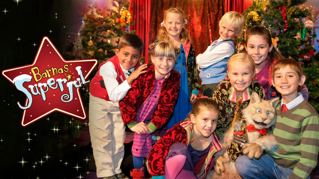 Children's Super Christmas backdrop