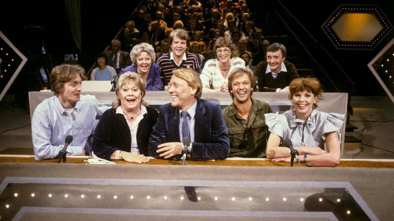 Gäster med gester backdrop