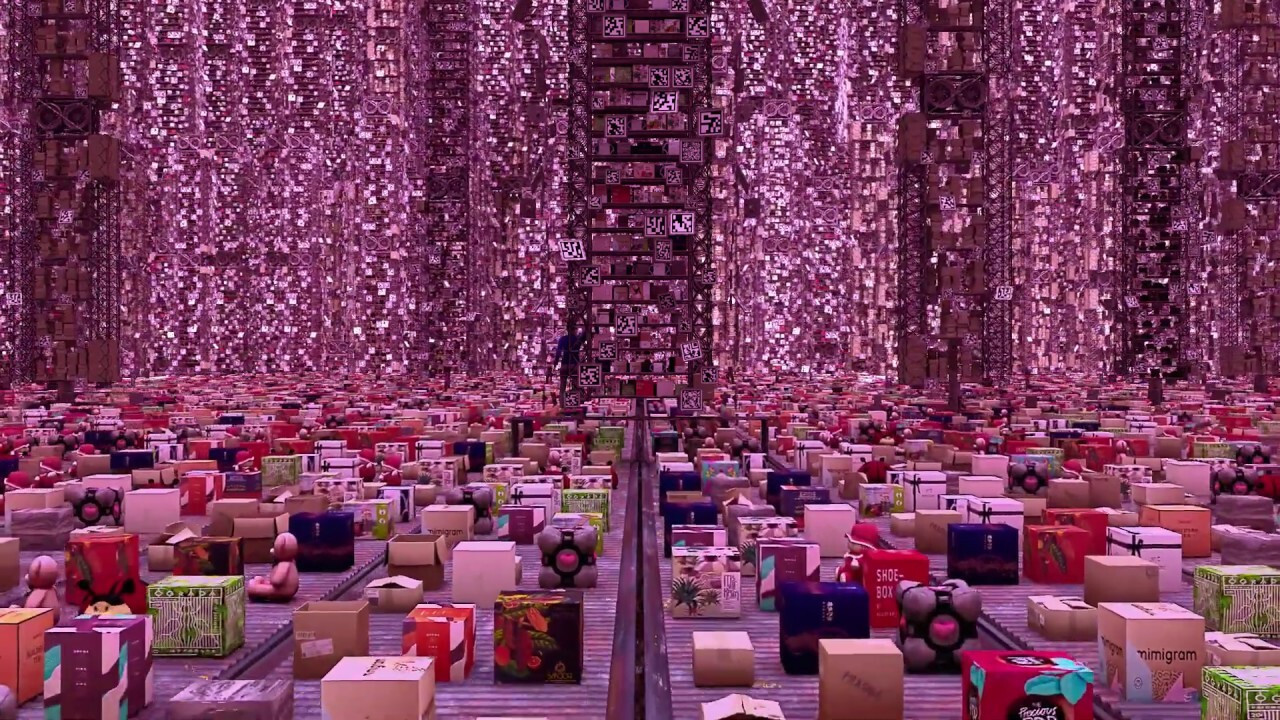 Valentine in Things City backdrop