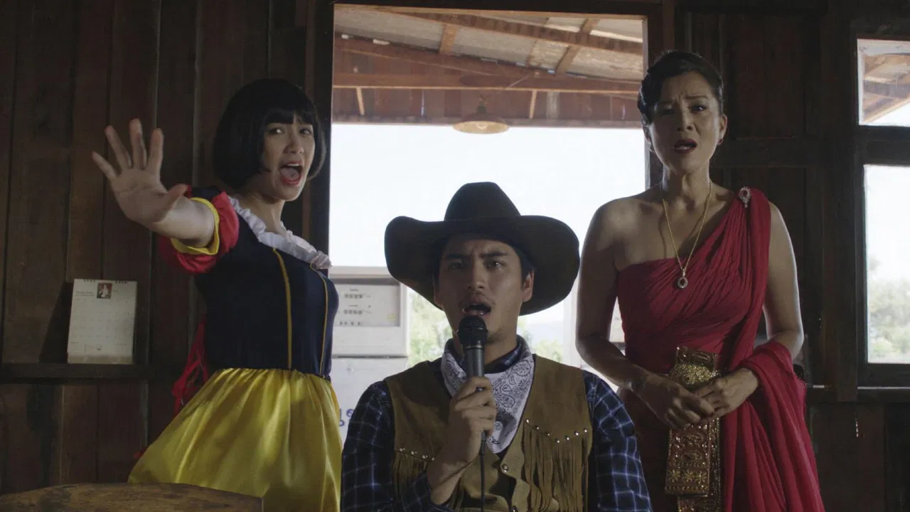 A Gas Station backdrop