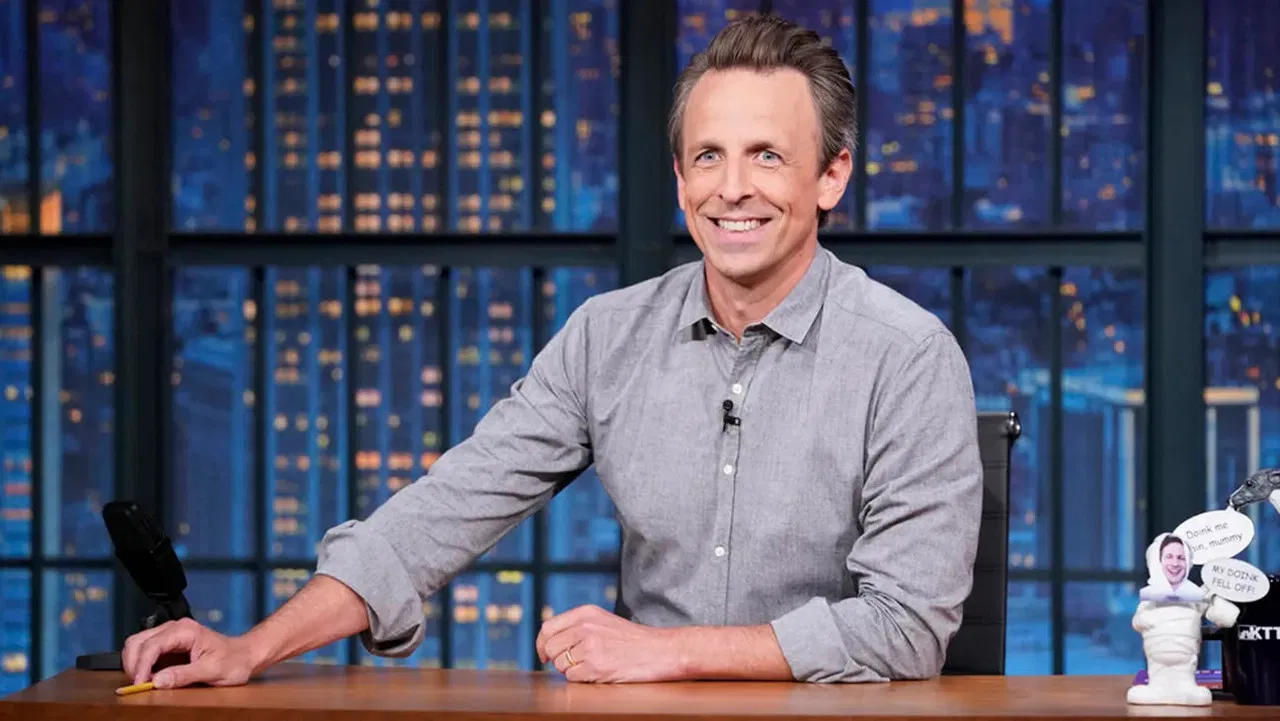 Late Night with Seth Meyers: Corrections backdrop