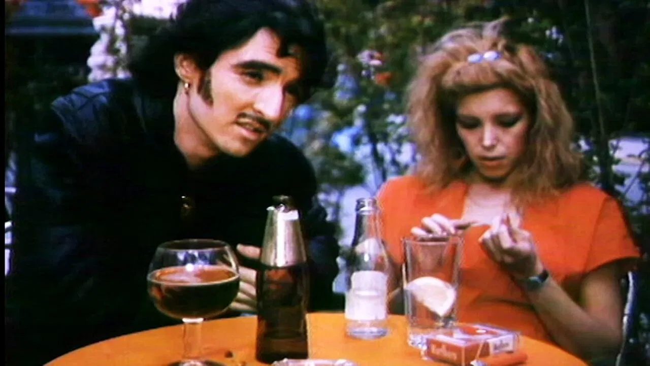 The Blonde at the Bar backdrop