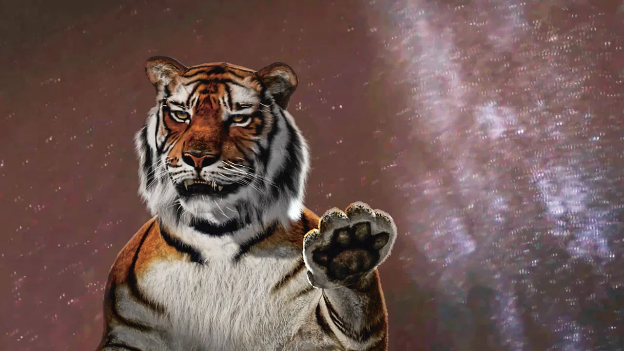 One or Several Tigers backdrop