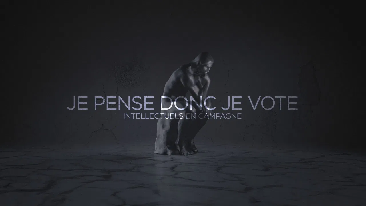 Je pense donc je vote : Intellectuels en campagne backdrop