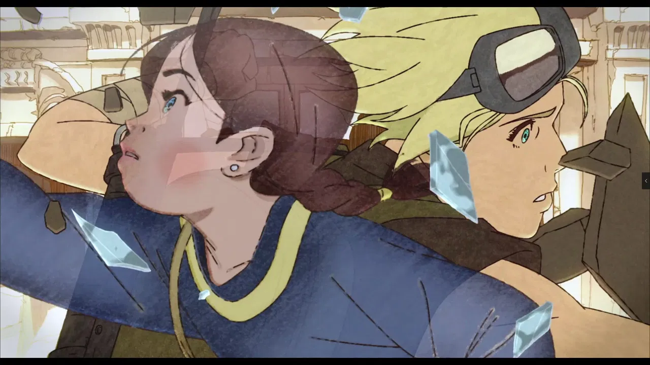 A Girl Meets a Boy and a Robot backdrop