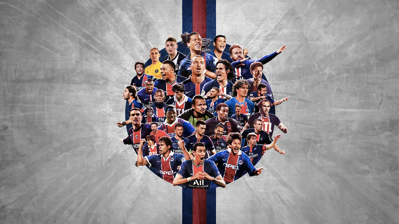 PSG City of Lights, 50 years of legend backdrop