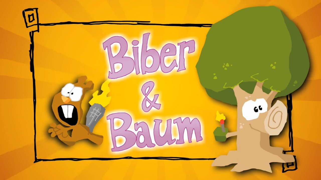 Biber und Baum backdrop