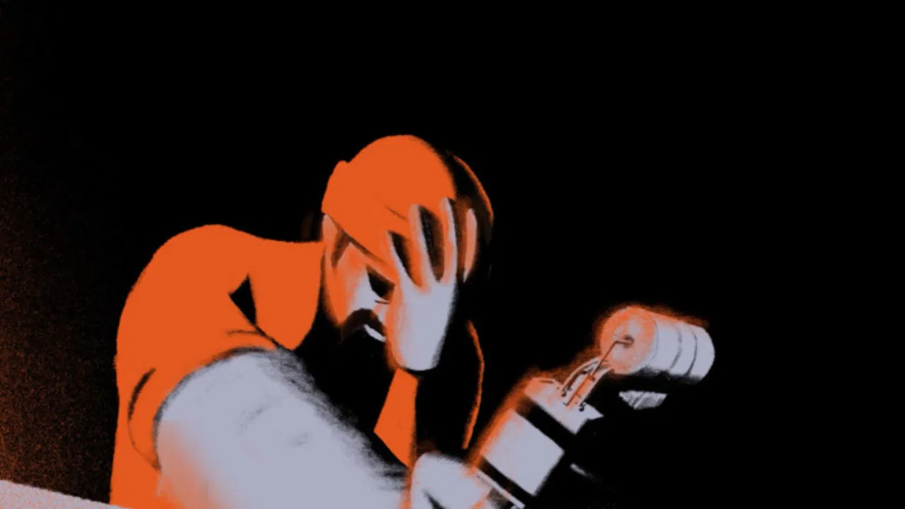 Tattoo Santa Claus backdrop