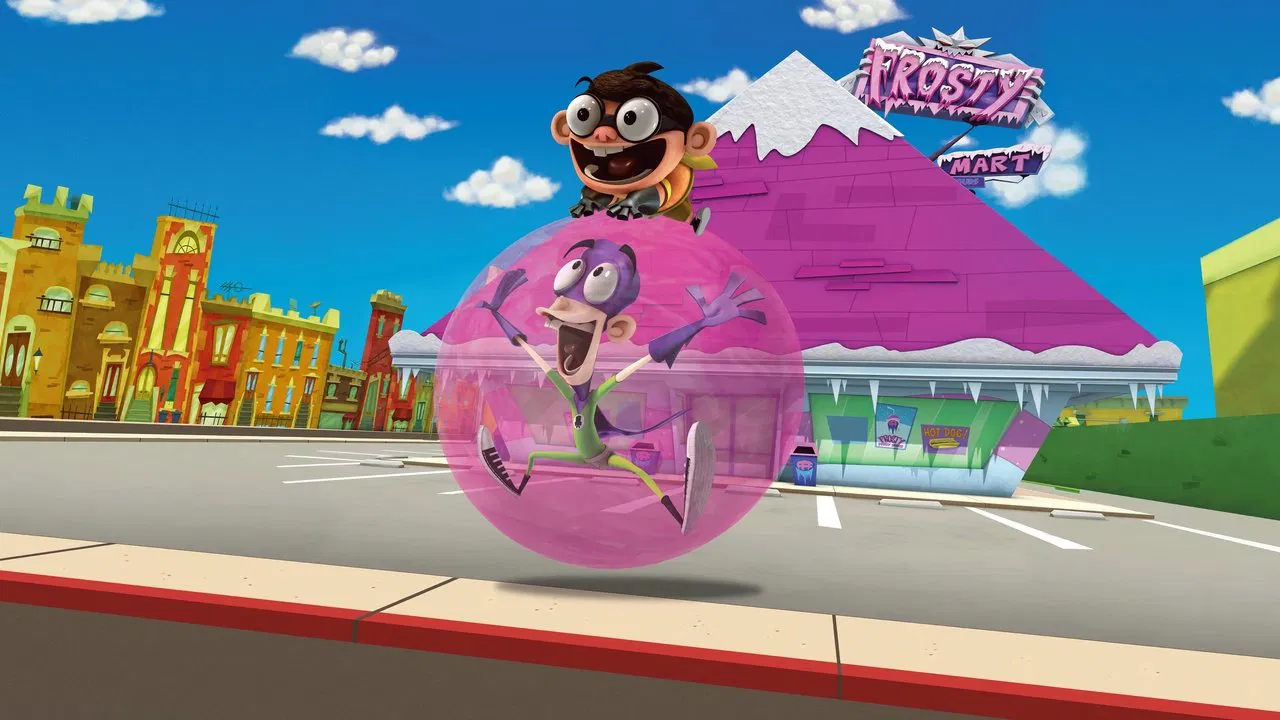 Fanboy and Chum Chum backdrop