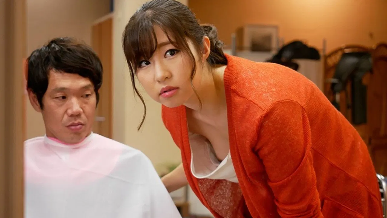 A Beautiful Shop Girl Who Keeps On Working Without Realizing That She's Been Flashing Nip Slips backdrop